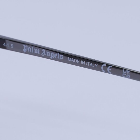 Palm Angels PERI10G QUARTZ 1007 Sunglasses Gunmetal Geometric Frame, Blue Lenses - Picture 8 of 11
